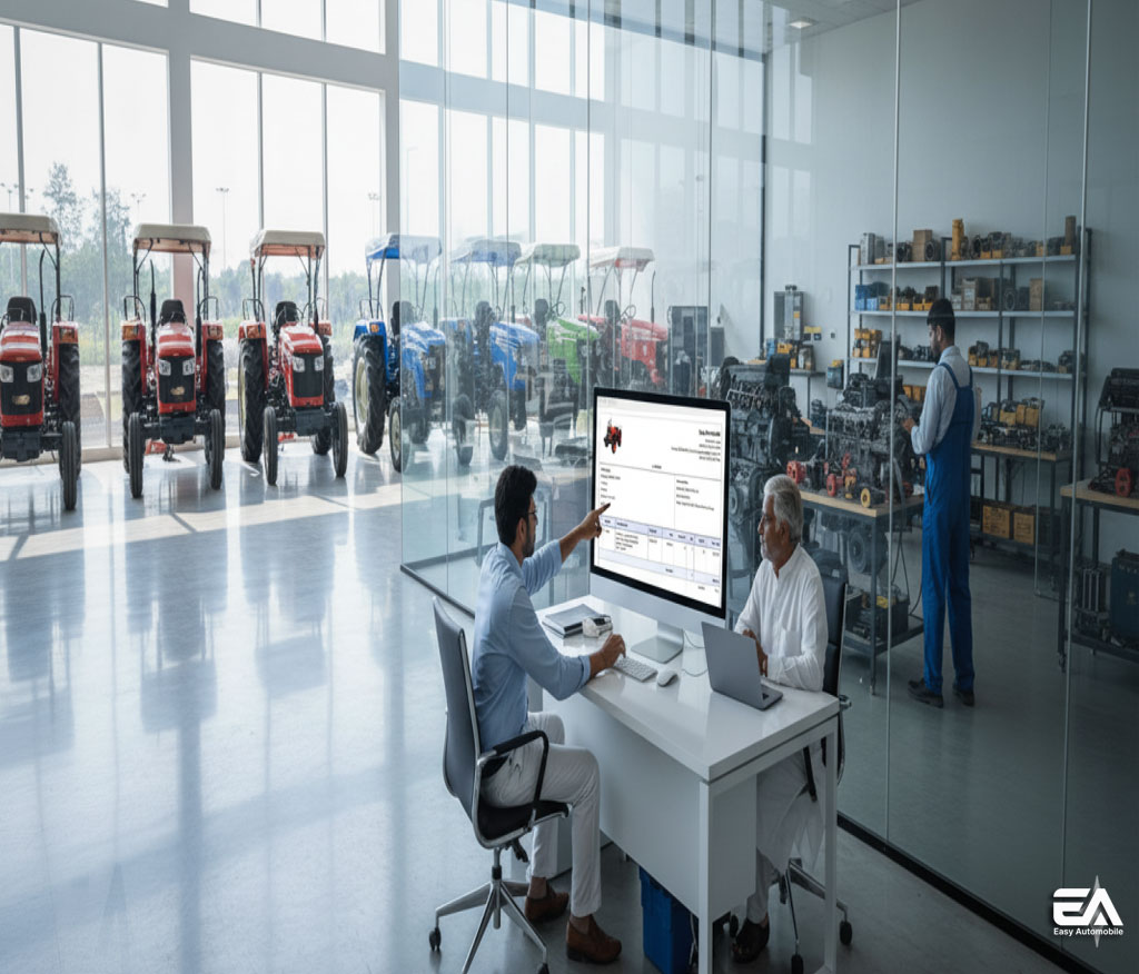 tractor showroom management software